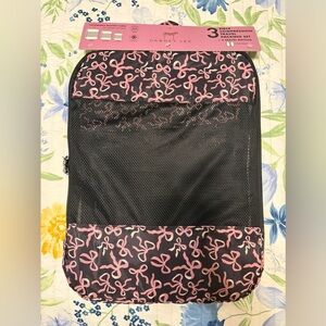 Dabney Lee 3 Piece Compression Travel Packing Set +2 Travel Bottles